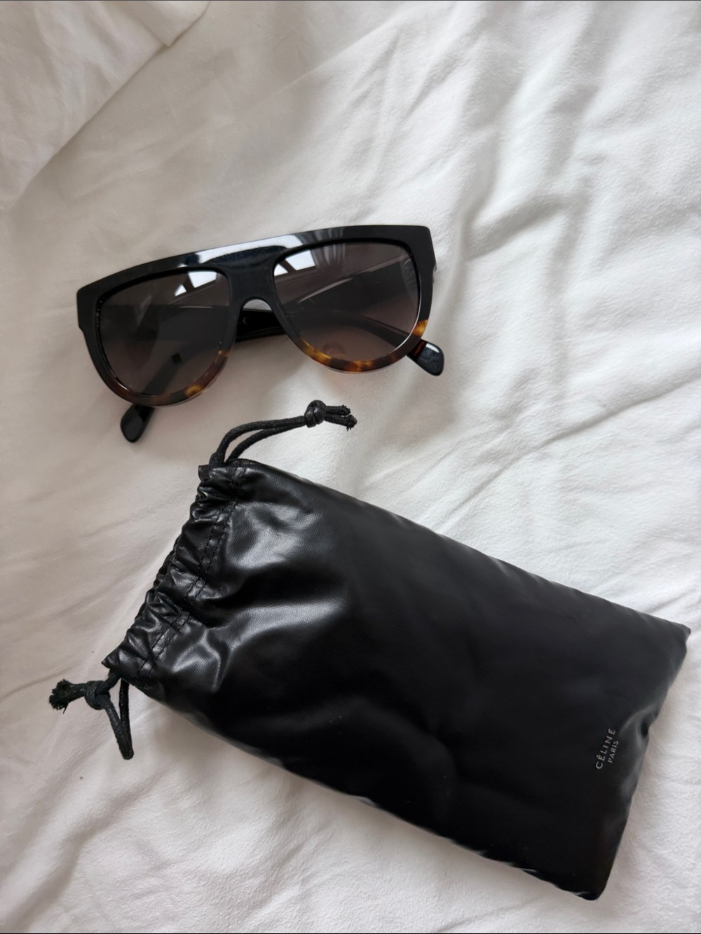 Celine Black and Tortoiseshell Women's Sunglasses